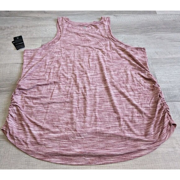 NWT New Torrid Scoop Neck Active Tank Top Space Dye Burgundy 4 4X - Picture 5 of 8